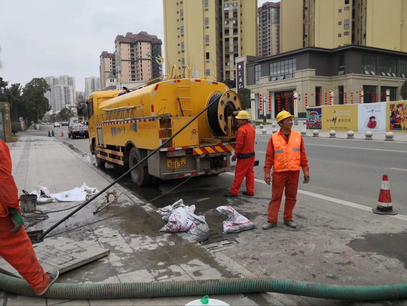 蒙城排污管道清淤-管道清洗